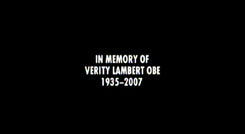 DOCTOR WHO - VOYAGE OF THE DANMED - IN MEMORY OF VERITY LAMBERT OBE