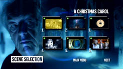 BBC DVD DOCTOR WHO DOCTOR WHO - A CHRISTMAS CAROL menu graphic Micheal Gambon