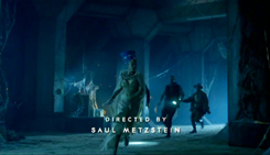 DOCTOR WHO DINOSAURS ON A SPACESHIP directors graphic